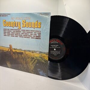 20 Great Hits Country Sounds Vinyl Record Album Vol 1 Stereo CS‎ 1-100